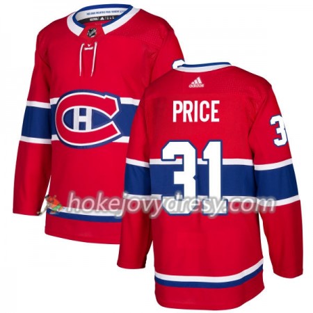 Pánské Hokejový Dres Montreal Canadiens Carey Price 31 Červená 2017-2018 Adidas Authentic